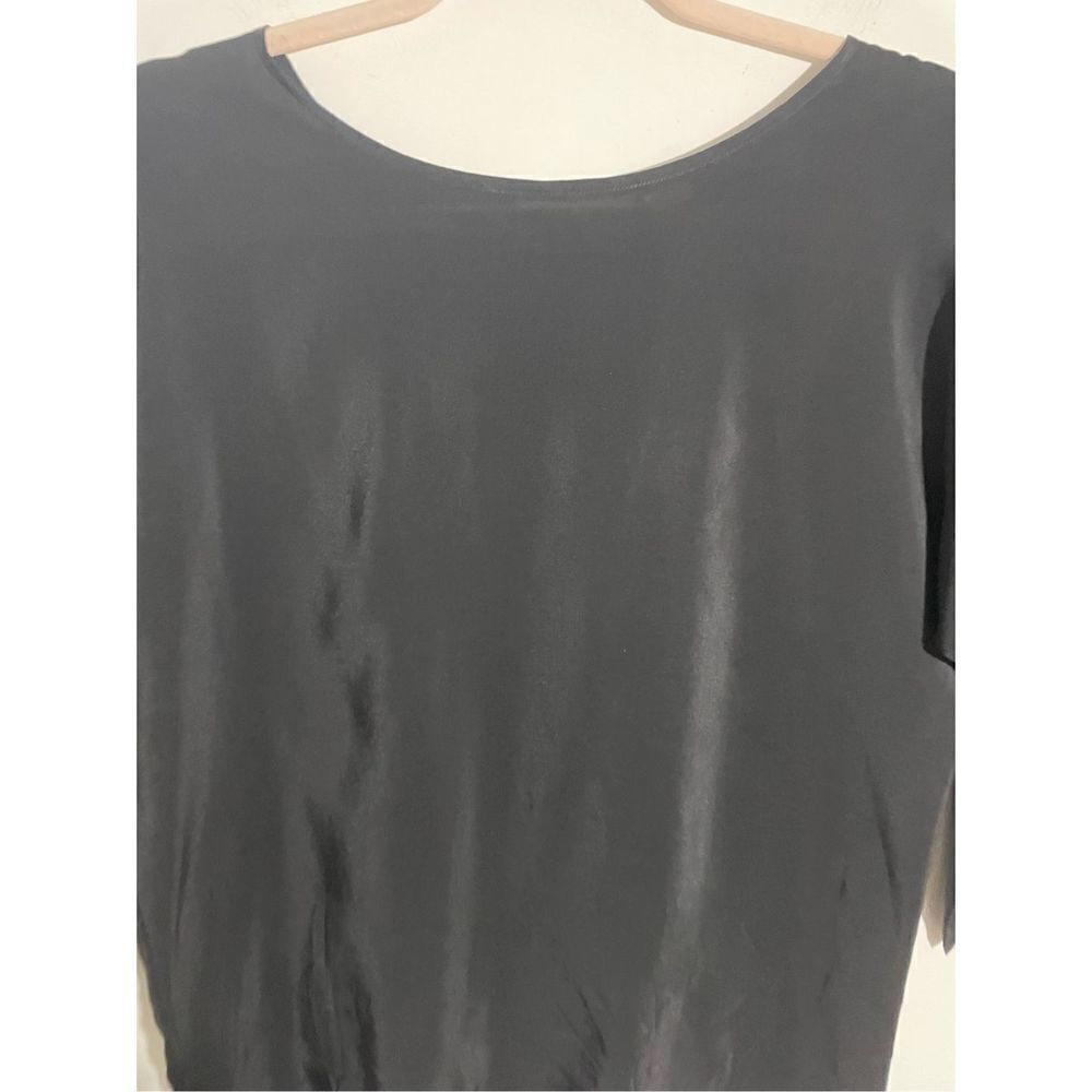 Vintage Women's Black Cassidy 3/4 Sleeve Silk Blouse